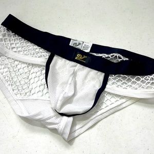 New Wang fish net briefs Lg.